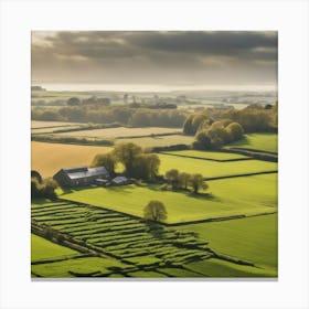 Farm In The Countryside 1 Canvas Print