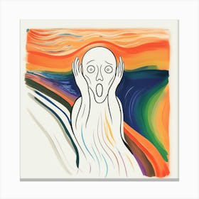 Scream Rainbow Canvas Print