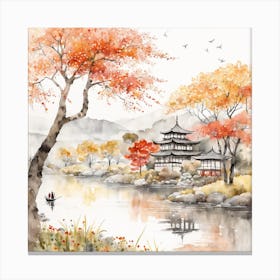 Japanese Landscape Painting (18) Canvas Print