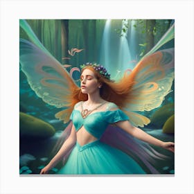 Fairy In The Forest Canvas Print