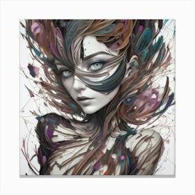 Abstract Girl (57) Canvas Print