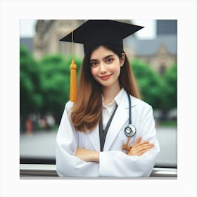 MD, PhD graduation day Canvas Print