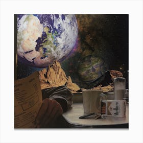 There's a Restaurant at the end of the Universe Canvas Print