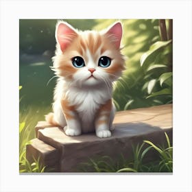 Cute Kitten 22 Canvas Print