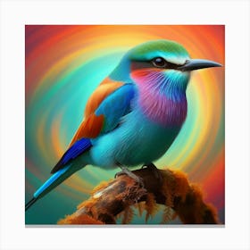 Colorful Bird 6 Canvas Print