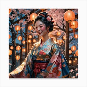 Japanese Girl Canvas Print