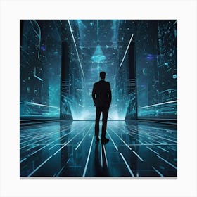 Futuristic Businessman 11 Canvas Print