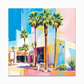 Palm Trees In Palm Springs 5 Canvas Print