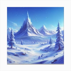 Snowy Landscape 3 Canvas Print