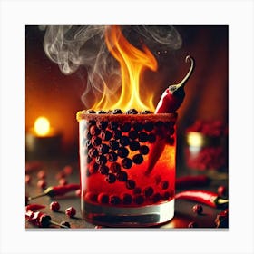 Sovereign Flame Fire Spirit Cocktail Canvas Print