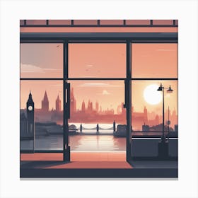 Sunset In London 1 Canvas Print