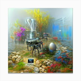 Garden Of Robots Canvas Print