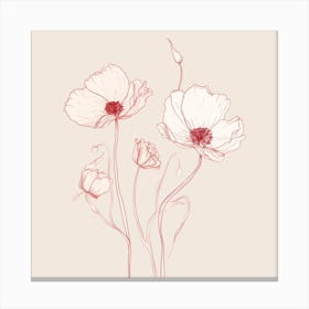 Poppy Flowers Canvas Print