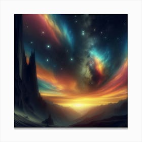 Space Landscape 23 Canvas Print