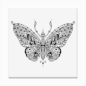 Butterfly Mandala 09 Canvas Print