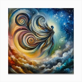 Angel Of The Sky Canvas Print