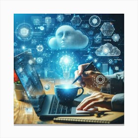 Cloud Computing 4 Canvas Print