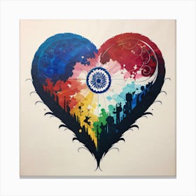 Heart Of India Canvas Print