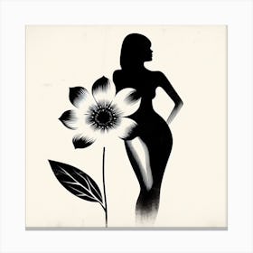 Woman silhouette 1 Canvas Print