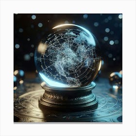 Astrology Crystal Ball Canvas Print