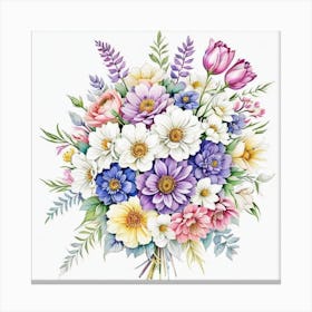 Bouquet Of Flowers 7 Canvas Print