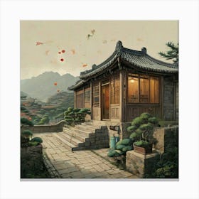 Asian House Canvas Print