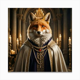 Lord Vulpes Arcanis: The Royal Animal Series Canvas Print