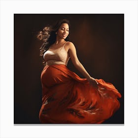 Maternity Portrait Canvas Print