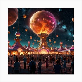 Default Celestial Carnival Create An Image Of An Interstellar 0 1 Canvas Print