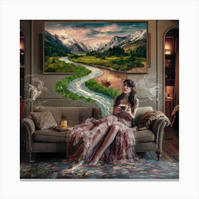 Dreaming Of A River Canvas Print