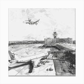 London Airport Canvas Print