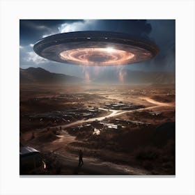 Alien Spaceship 3 Canvas Print