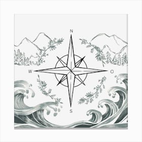 Compass Canvas Print