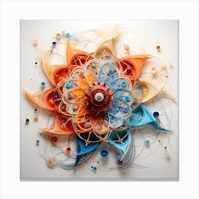 Quilling Spirals Concept Four Canvas Print