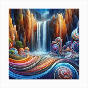 Hypnotic Dreams Waterfall Canvas Print