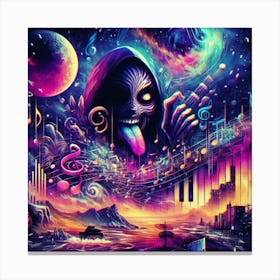 Psychedelic Music Canvas Print