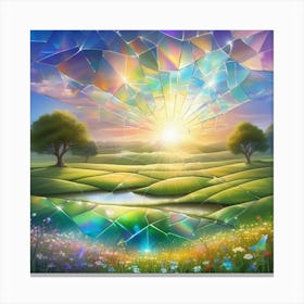 Landscape With Broken Glass Canvas Print