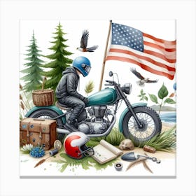 Motorcycle 2 Canvas Print
