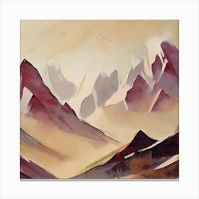 Firefly An Illustration Of A Beautiful Majestic Cinematic Tranquil Mountain Landscape In Neutral Col 2023 11 23t001703 Canvas Print