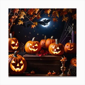 Halloween Pumpkins 12 Canvas Print