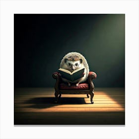 Hedgehog Reading A Book Toile