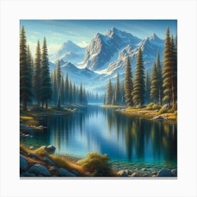 Mountain Lake 61 Canvas Print