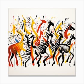 Giraffes Canvas Print