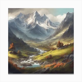 Mountain Landscape Canvas Print