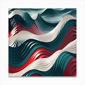 Waves In The Sea Canvas Print