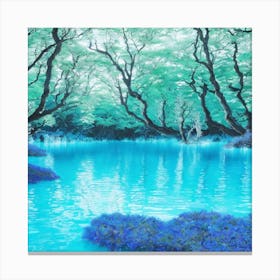 Blue Lake 1 Canvas Print