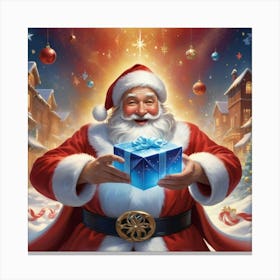 Albedobase Xl A Vibrant And Dynamic Portrayal Of Santa Claus B 1 (5) Canvas Print