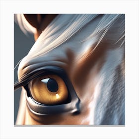 Eye Of A Horse 31 Canvas Print