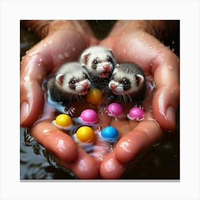 Ferrets 2 Canvas Print