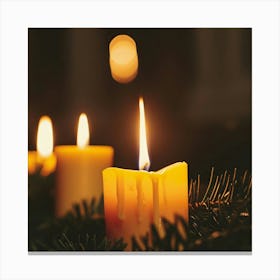 Christmas Candles 2 Canvas Print